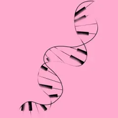 Women's Design By Humans DNA Piano By Tobiasfonseca Racerback Tank Top