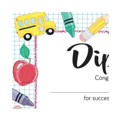 Great Papers Grade School Diploma Graduation Certificates 8.5" x 11" Multicolor 15/Pack (2020002)