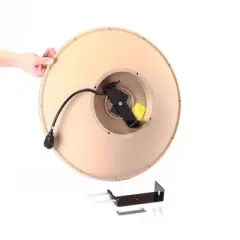 Birds Choice 2" Heated Bird Bath Bowl & Deck Mount Bracket Beige