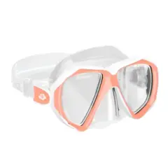Hawaii Divers Orca Jr Snorkel Mask&ndash; Peach (Ages 8&ndash;14)