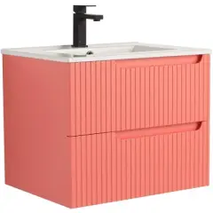 Citiscape Modern Bathroom Vanity with Textured Drawer Fronts