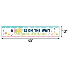Big Dot of Happiness Colorful Baby Shower - Gender Neutral Baby Shower Decorations Party Banner