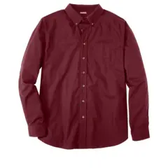 KingSize Men's Big & Tall Long Sleeve Wrinkle Free Sport Shirt