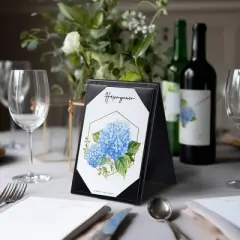 WeChef 10Packs 4"x 6" Double-sided Table Tent Holder Menu Holder A-Frame Restaurant Black