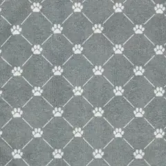 Bone Dry Microfiber Trellis Printed Pet Towel 3 Piece Set, Gray