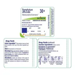 Symphytum Officinale 30X by Boiron Homeopathic Single Medicine For Pain  -  80 Pellet