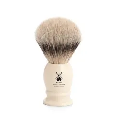 M&Uuml;HLE Classic Medium Faux Ivory Silvertip Badger Shaving Brush