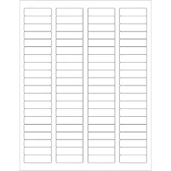 Box Partners Laser Labels Rectangle 1 3/4" x 1/2" White 8000/Case LL109