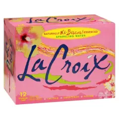 La Croix Hibiscus Sparkling Water - Case of 2/12 pack, 12 oz