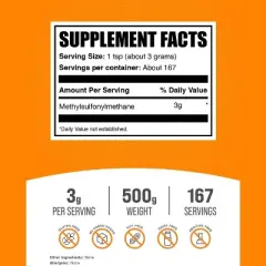 BulkSupplements Methylsulfonylmethane (MSM) Powder