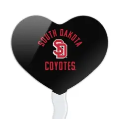South Dakota Coyote Heart Love Cupcake Picks Toppers Decoration Set of 6