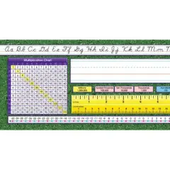 North Star Teacher Resources Modern Cursive Intermediate Desk Plates, 19" x 5", Pack of 36