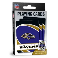 MasterPieces Officially Licensed NFL Baltimore Ravens Playing Cards - 54 Card Deck for Adults