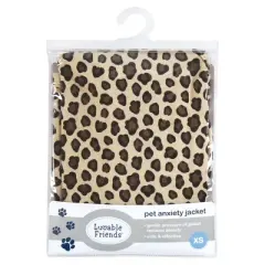 Luvable Friends Pet Thunder Anxiety Jacket, Leopard