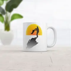 Crazy Dog Super Dad Shadow Mug Funny Fathers Day Graphic Coffee Cup-11oz