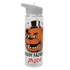 Five Nights at Freddy's Pizza UV 2-Pack 24 Oz Tritan Water Bottle and Security Breach Lunch Box