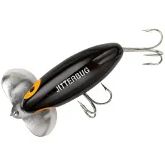 Arbogast Jitterbug Clicker 1/4 oz. Topwater Fishing Lure - Black