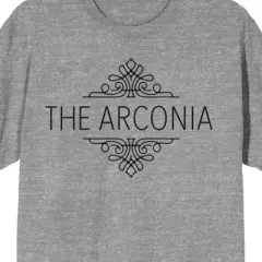 Only Murders In The Building Arconia Logo Crew Neck Short Sleeve 
Athletic Heather Women's T-shirt