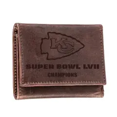 Evergreen Kansas City Chiefs Tri-Fold Wallet, Brown