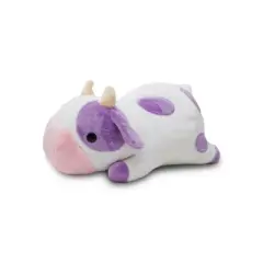 Avocatt 12" Fluffy Purple Cow Plush Stuffed Animal