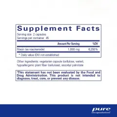 Pure Encapsulations Niacinamide - Vitamin B3 Supplement to Support Energy Metabolism, Joint Mobility, and Metabolic Function* - 90 Capsules