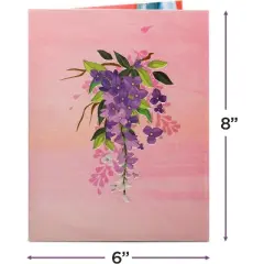 Frndly by Paper Love 3D Wisteria Pop Up Card