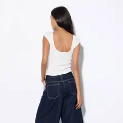 Women's Mini Cap Sleeve Daisy Textured Knit Top - Wild Fable&trade;