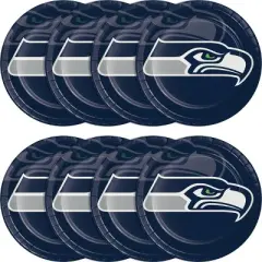 24ct Seattle Seahawks Football Paper Plates