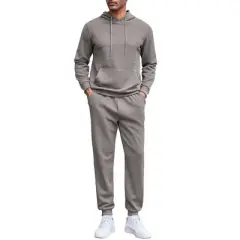 COOFANDY Men's Tracksuits 2 Pieces Waffle Hoodies Sweatsuit Sets Sports Jogging Suit Set