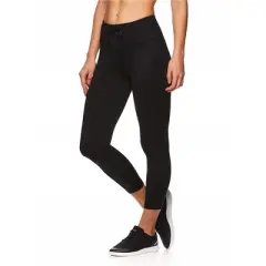Reebok Womens Momentum Capri Compression Athletic Pants