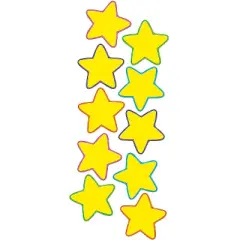 Teacher Created Resources Yellow Stars Accents 30 Per Pack 3 Packs (TCR4591-3)