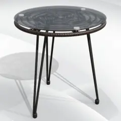 UPTIOT 3 Piece Wicker/rattan Seating Group With Cushions