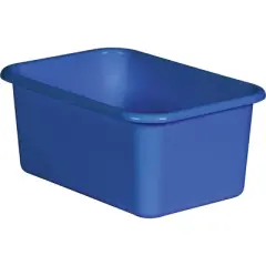 Teacher Created Resources&reg; Blue Small Plastic Storage Bin, Pack of 6
