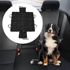 Unique Bargains Paw Prints Pet Car Seat Cover 51.18"x15.75"x21.65" 1 Pc