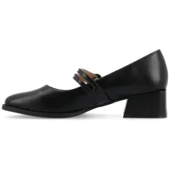Journee Collection Women's Savvi Faux Leather Mary Jane Pumps