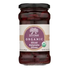 Divina Organic Sliced Kalamata Olives - Case of 6/5.6 oz