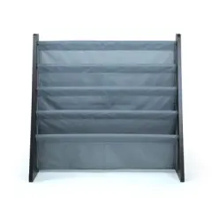 Sumatra Kids' Bookshelf 4 Tier Book Organizer Espresso/Gray - Humble Crew