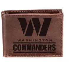 Evergreen Washington Commanders Crazy Horse Collection Bi-Fold Wallet