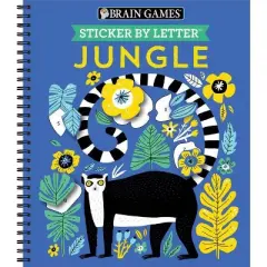 Brain Games - Sticker by Letter: Jungle - by  Publications International Ltd & Brain Games & New Seasons (Spiral Bound)
