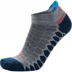 Balega Silver No Show Running Socks - Midgray/Ink