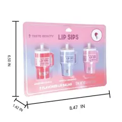 Taste Beauty Lip Balm Tumblers - 3pk