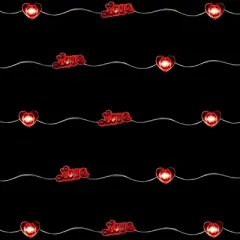 Northlight 20-Count Red Valentine's Day Love and Heart LED Fairy Lights, 6.25ft, Copper Wire
