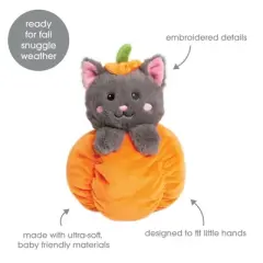 Pearhead Pumpkin Cat Halloween Plush Baby Toy - 0m+
