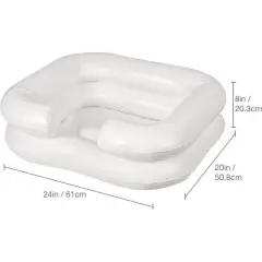 DMI Inflatable Hair Washing Basin for Bedridden Disabled, Injured, Elderly, Kids | Portable Hair Washing Station Portable Shampoo Bowls for Home