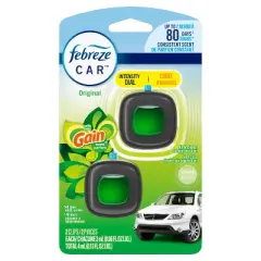 Febreze Car Air Freshener Vent Clip - Gain Original - 0.13 fl oz/2pk