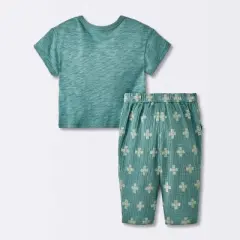 Baby Boys' 2pc Plus Graphic T-Shirt & Gauze Pants Set - Cloud Island&trade; Blue