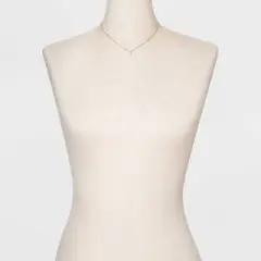 Silver Plated Gold Dipped Micro Pave Cubic Zirconia Cross Pendant Necklace - Gold