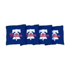 MLB Philadelphia Phillies Corn-Filled Cornhole Bags Royal Blue - 4pk