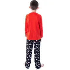 Peanuts Boys' Joe Cool Snoopy Pajamas Raglan Shirt And Pant Sleepwear Set
