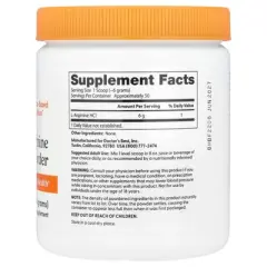 Doctor's Best Pure L-Arginine Powder, 10.6 oz (300 g)